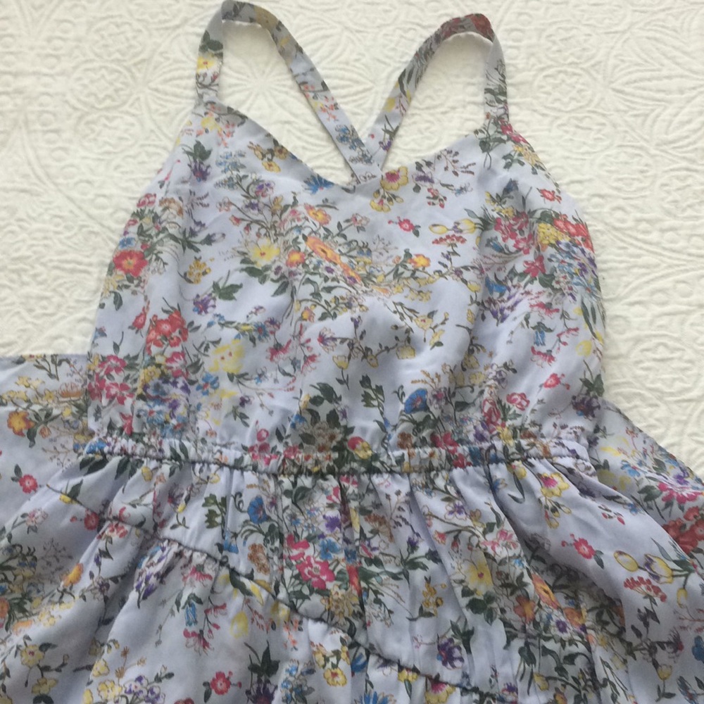 ❤️A new day blue dress with flowers